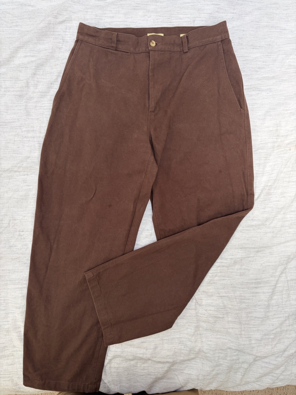 de Bonne Facture Brown Heavy Cotton Drill Balloon Trousers size 48